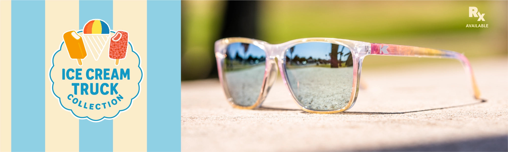 Rainbow Sno-Cone Fast Lanes Sunglasses, Desktop Banner