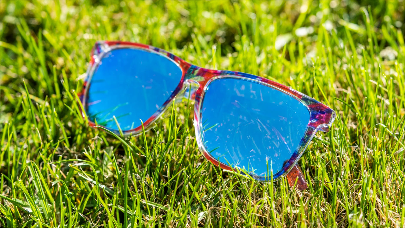 Lifestyle photo of Live Free or Tie-Dye Fast Lanes Sunglasses