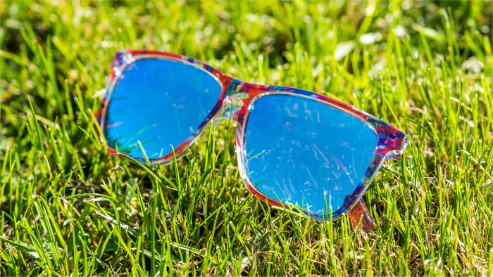 Lifestyle photo of Live Free or Tie-Dye Fast Lanes Sunglasses