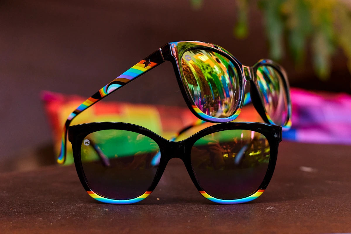 Lifestyle photo of Rainbow on My Parade Deja Views sunglasses