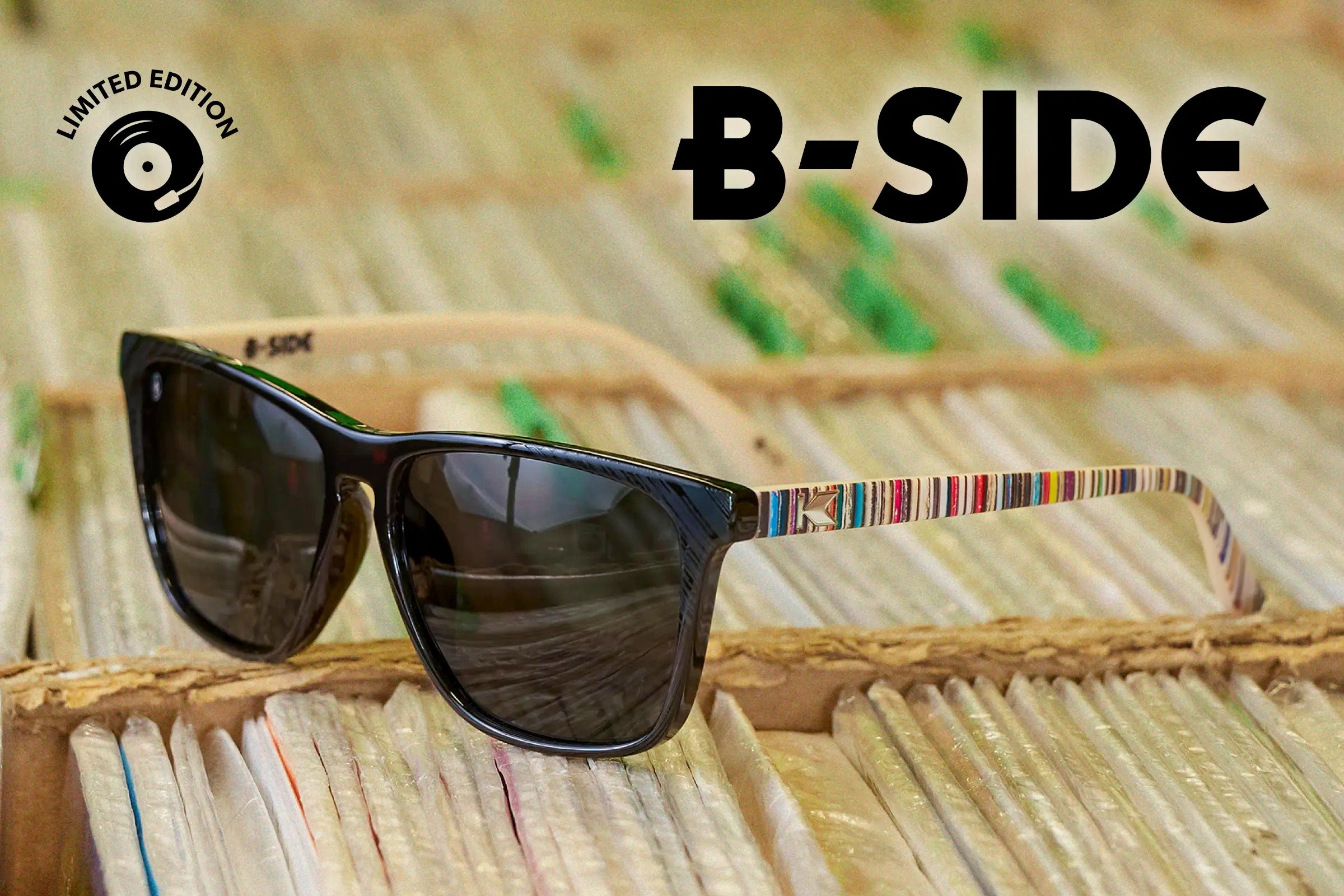 B-Side Fast Lanes Polarized Vinyl Sunglasses | Knockaround