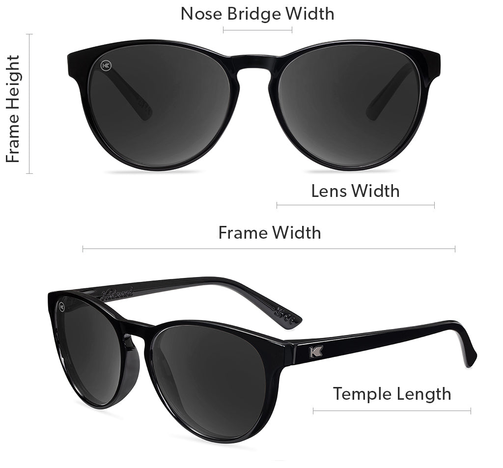 Kids Shirley Temples sunglasses size guide image