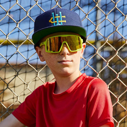 Boy wearing High Voltage Kids Campeones Sunglasses