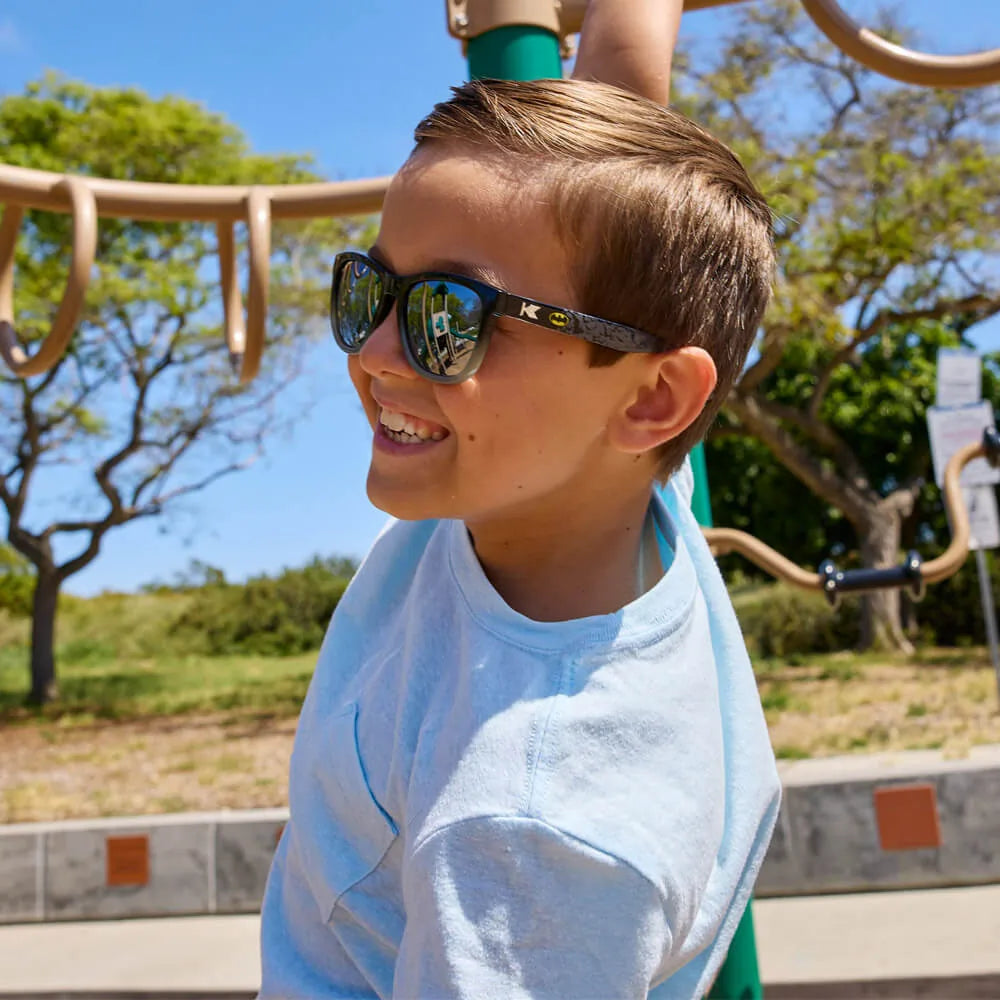 Boy wearing Batman Kids Premiums Sunglasses