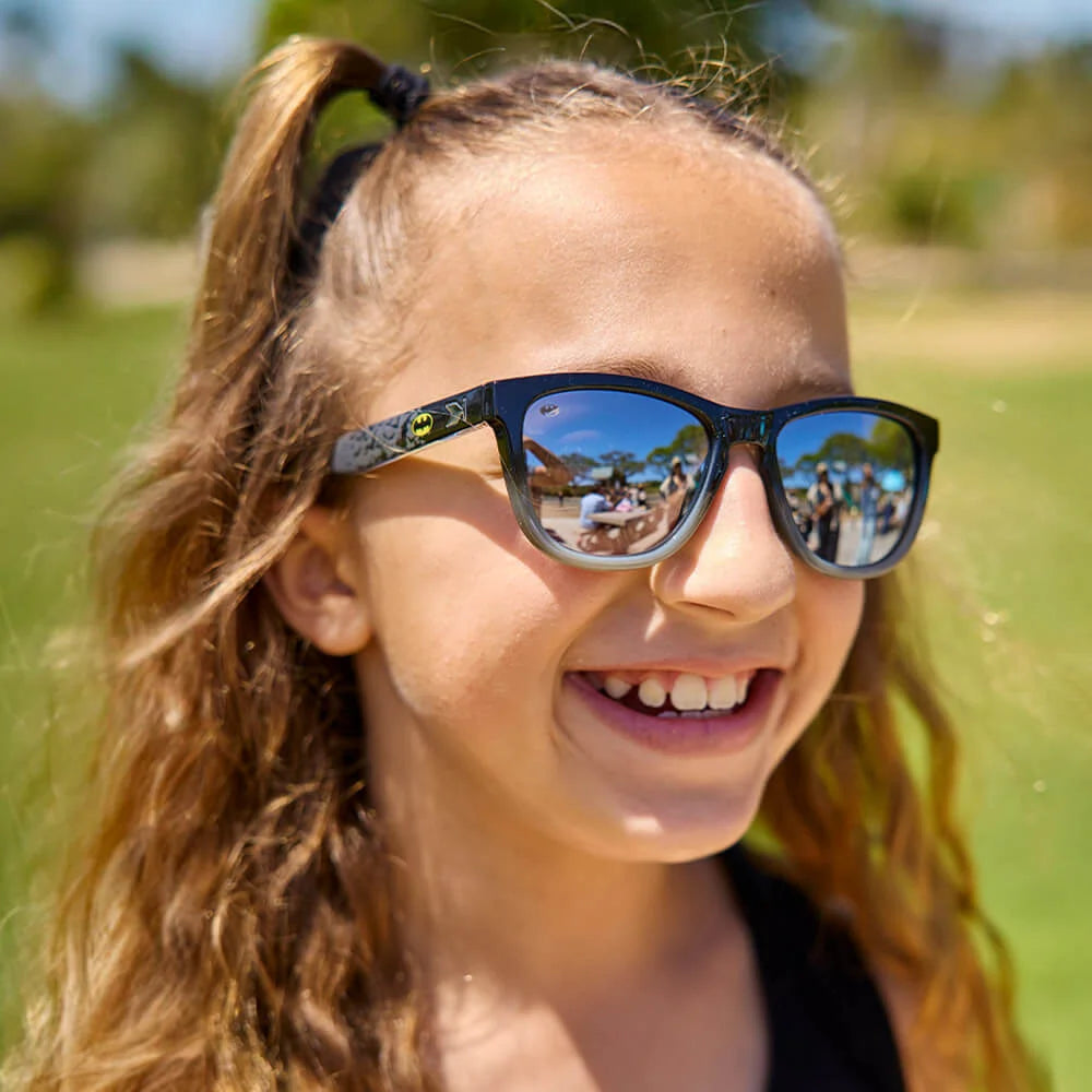 Girl wearing Batman Kids Premiums Sunglasses