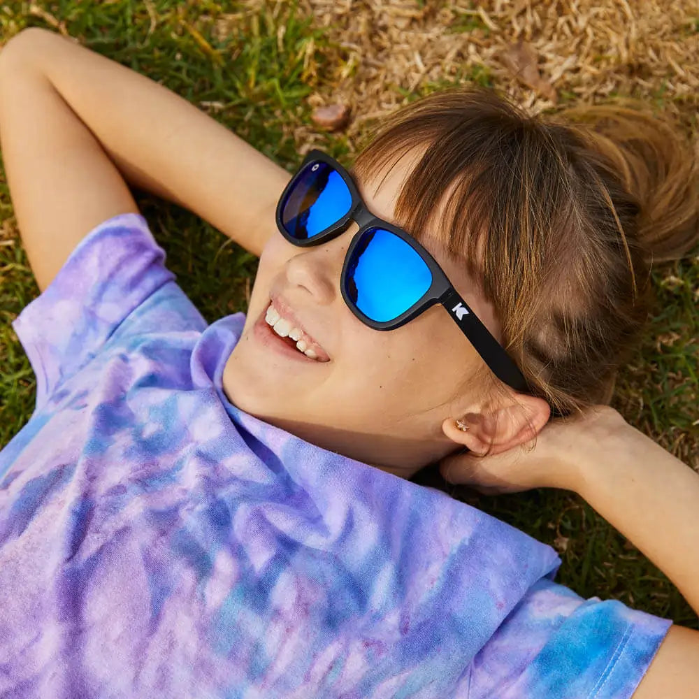 Girl wearing Black / Moonshine Kids Premiums Sunglasses
