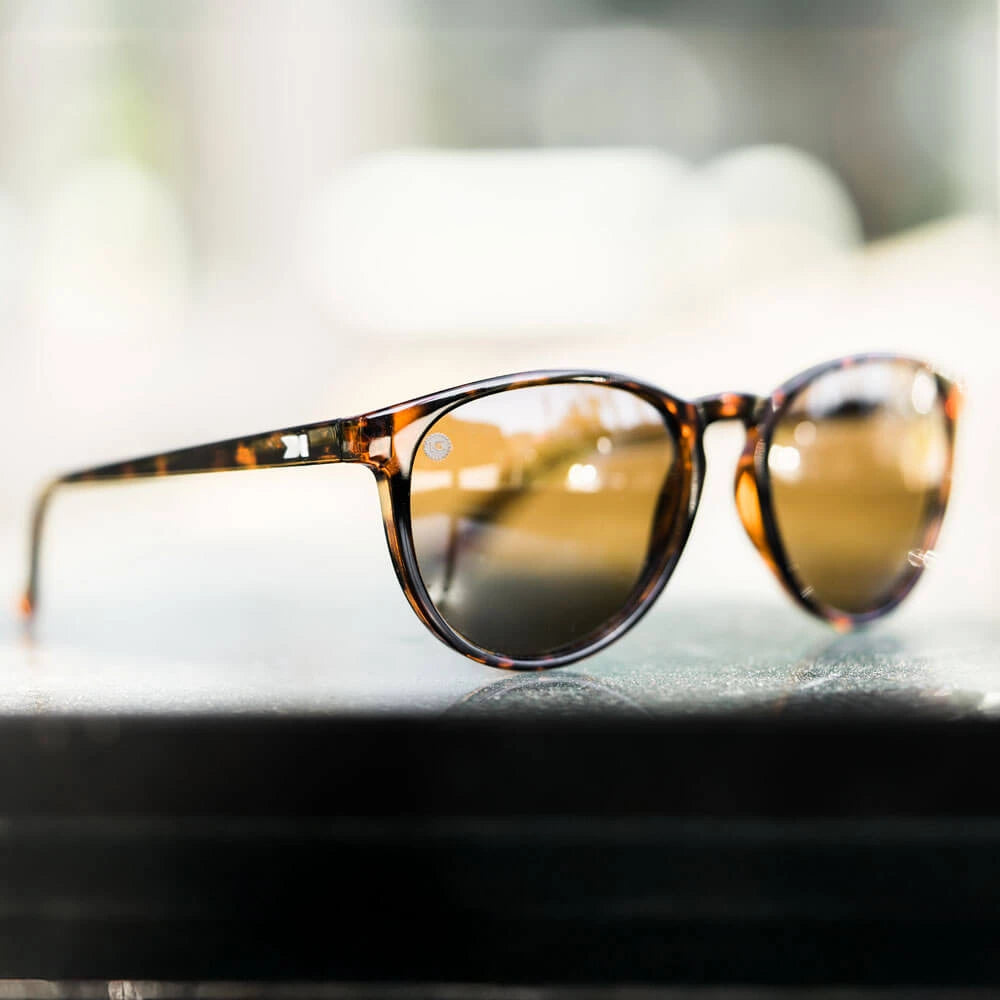 Lifestyle photo of Glossy Tortoise Shell / Amber Mai Tais Sunglasses