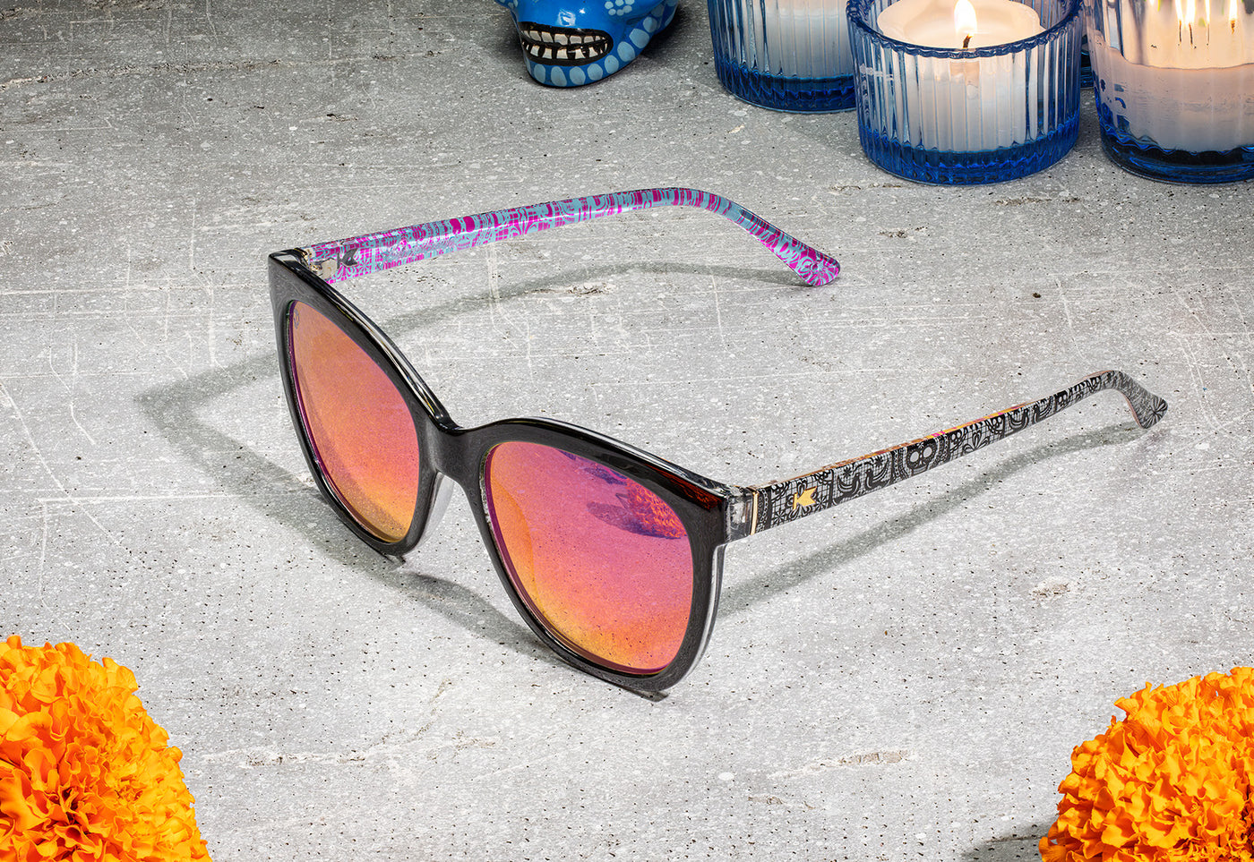 Knockaround Dia De Los Muertos Deja Views Sunglasses, Lifestyle