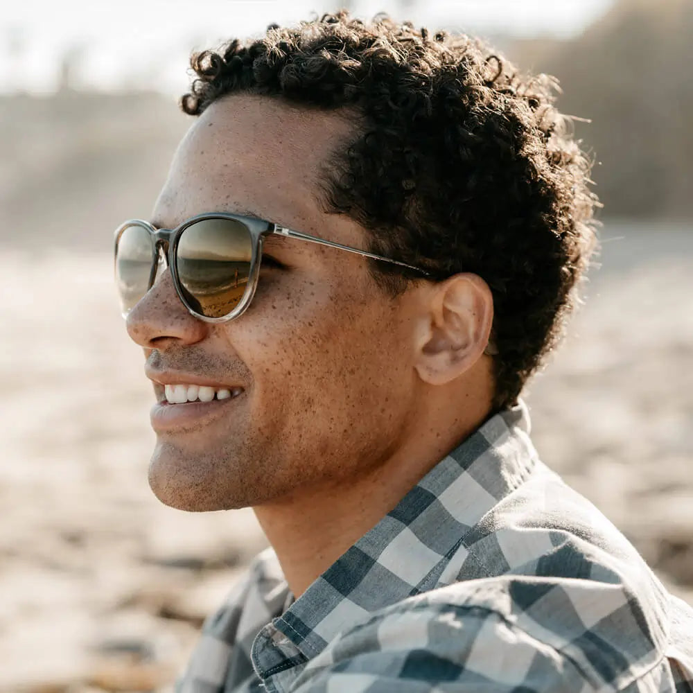 Man wearing Brookbed Mary Janes sunglasses