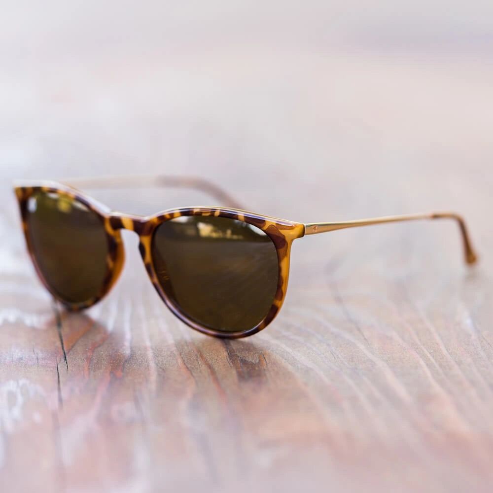 Glossy Blonde Tortoise Shell Amber Mary Janes sunglasses