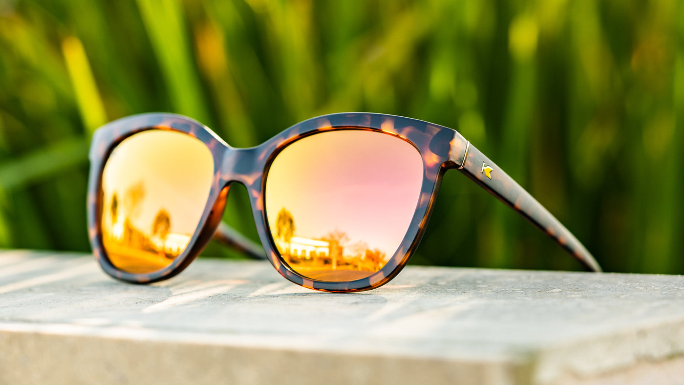 Lifestyle photo of Matte Tortoise Shell / Rose Gold Deja Views Sunglasses