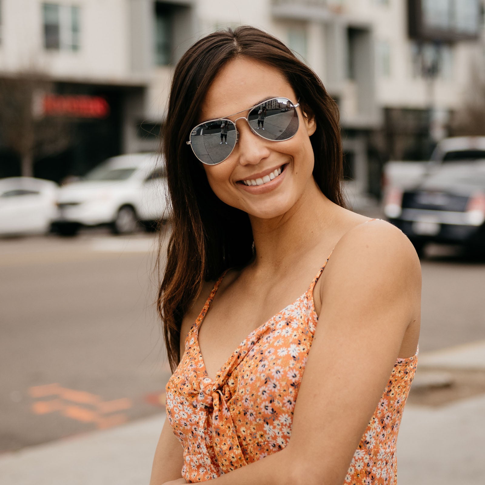 Women wearing Silver / Silver Smoke Mile Highs Sunglasses