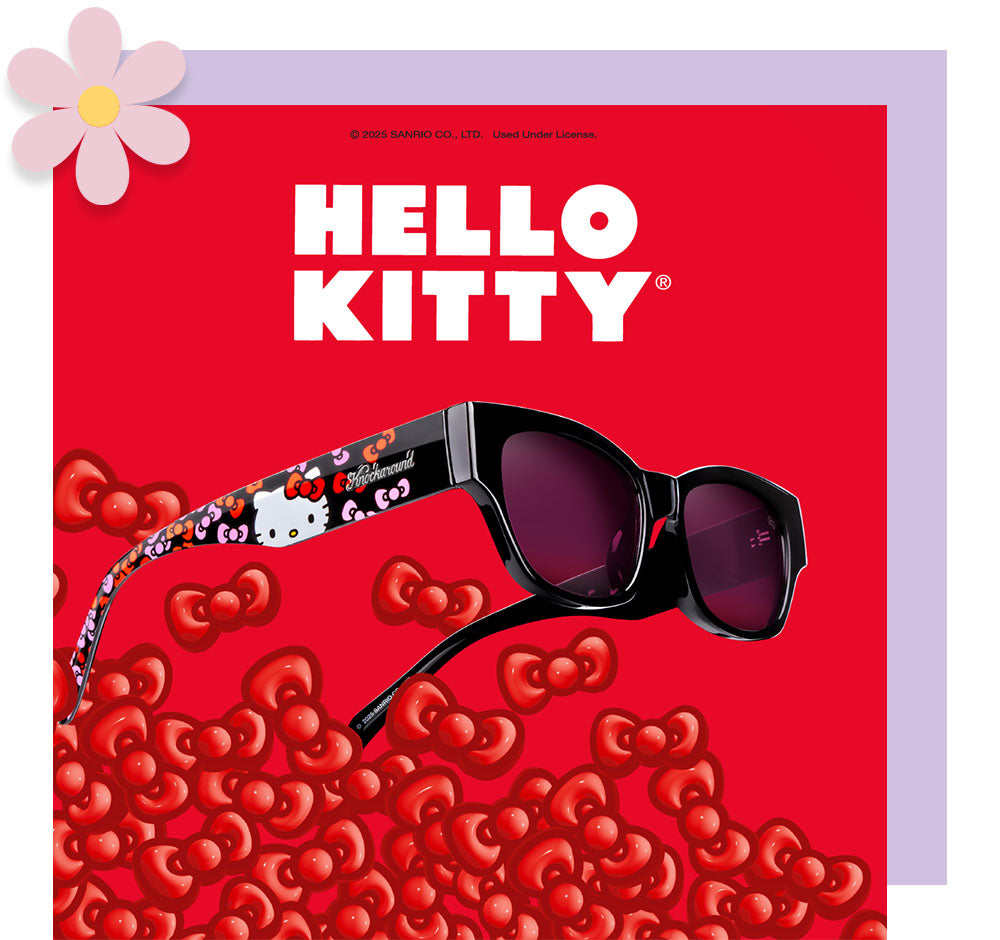 Mother's Day Gift Guide. Collaboration Sunglasses. Hello Kitty Junipers sunglasses