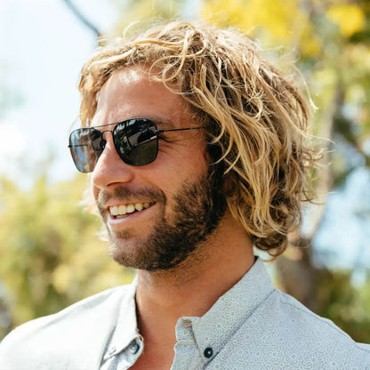 Men wearing Black / Smoke Mount Evans Sunglasses
