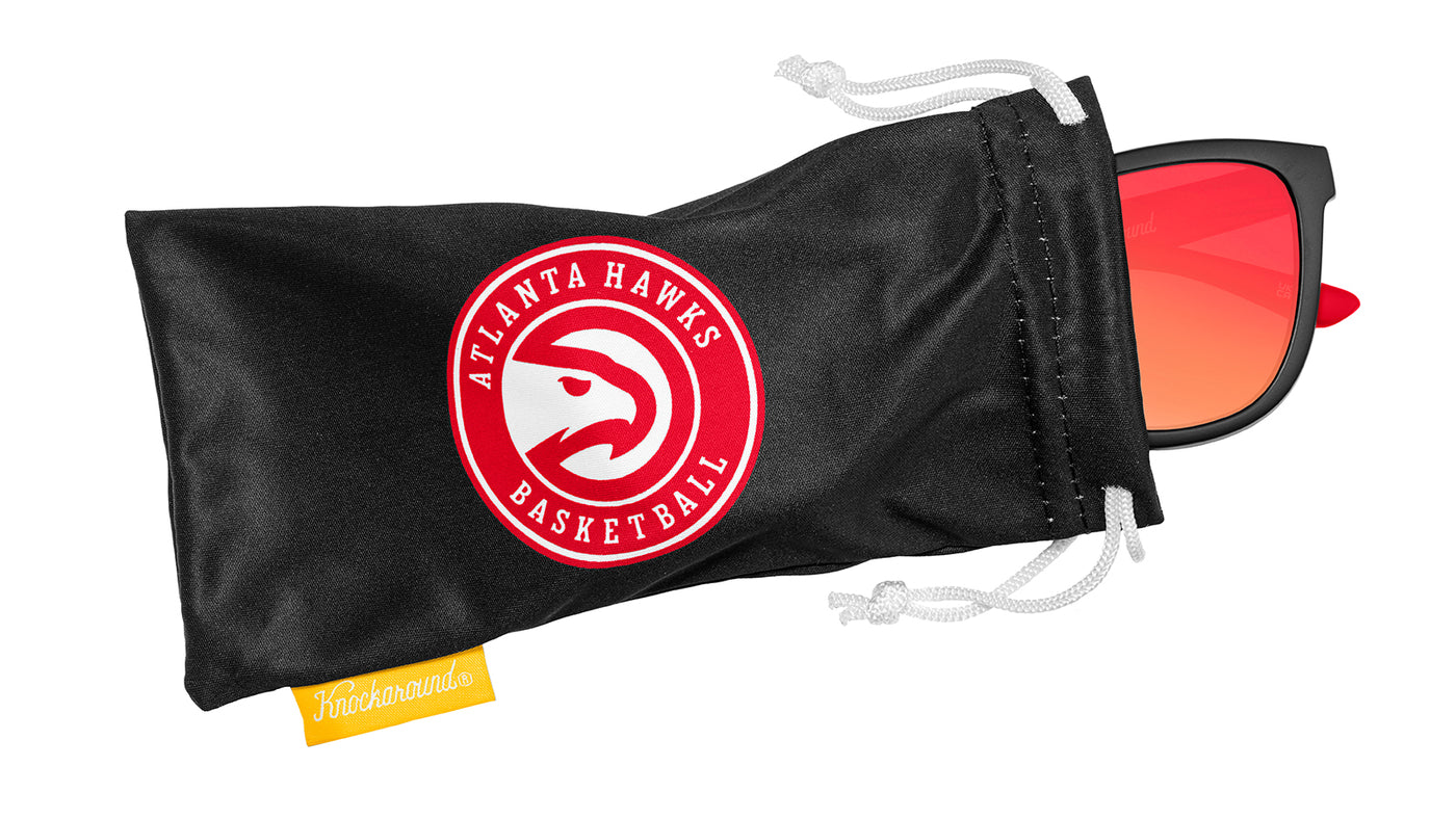 Knockaround and Atlanta Hawks Sunglasses, Pouch