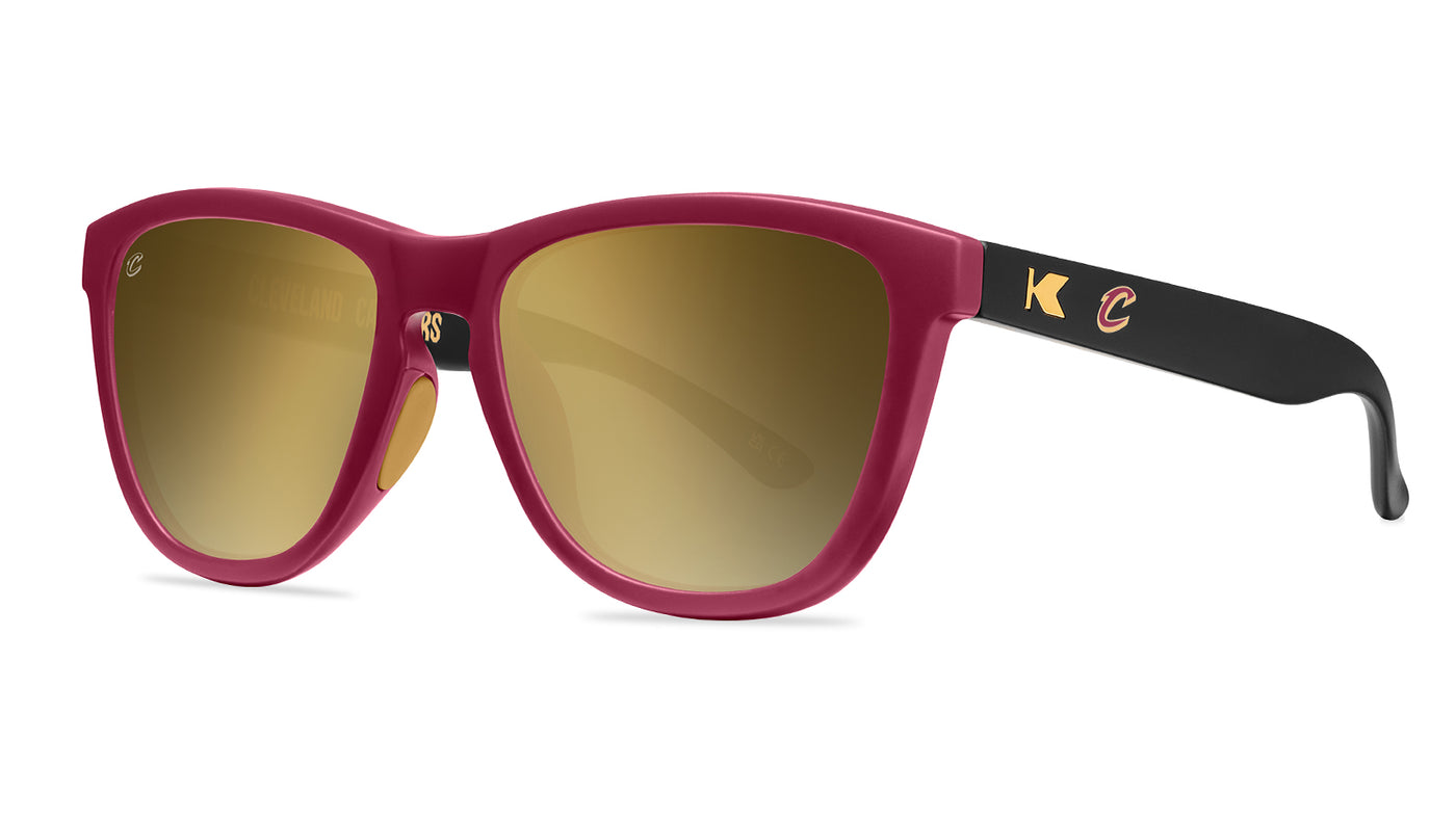 Knockaround and Cleveland Cavaliers Sunglasses, Threequarters