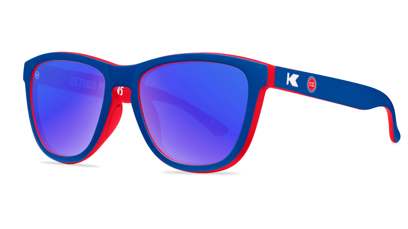 Knockaround and Detroit Pistons Sunglasses, Threequarter