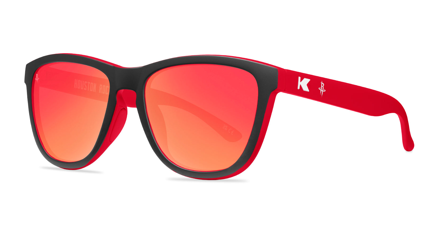 Knockaround and Houston Rockets Sunglasses, Threequarter