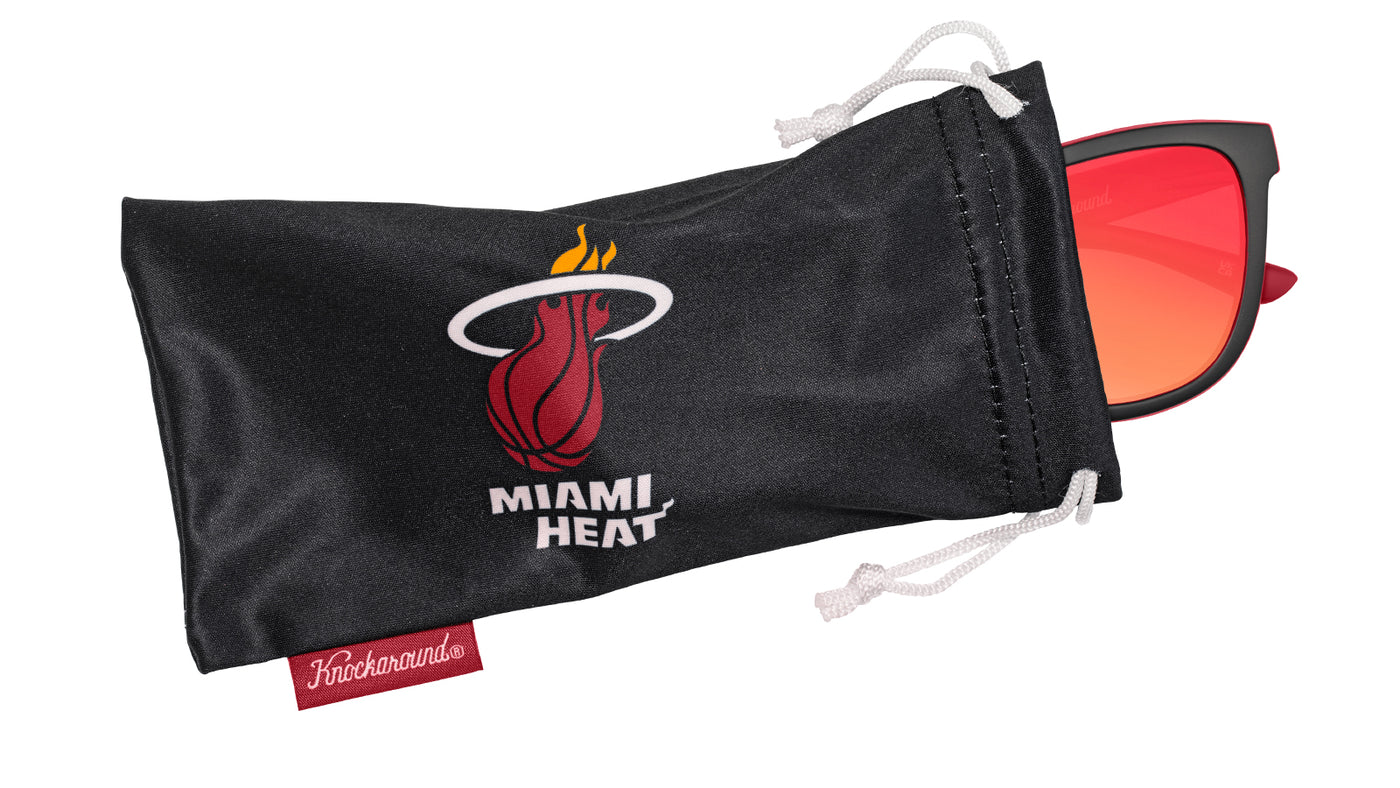 Knockaround and Miami Heat Sunglasses, Pouch