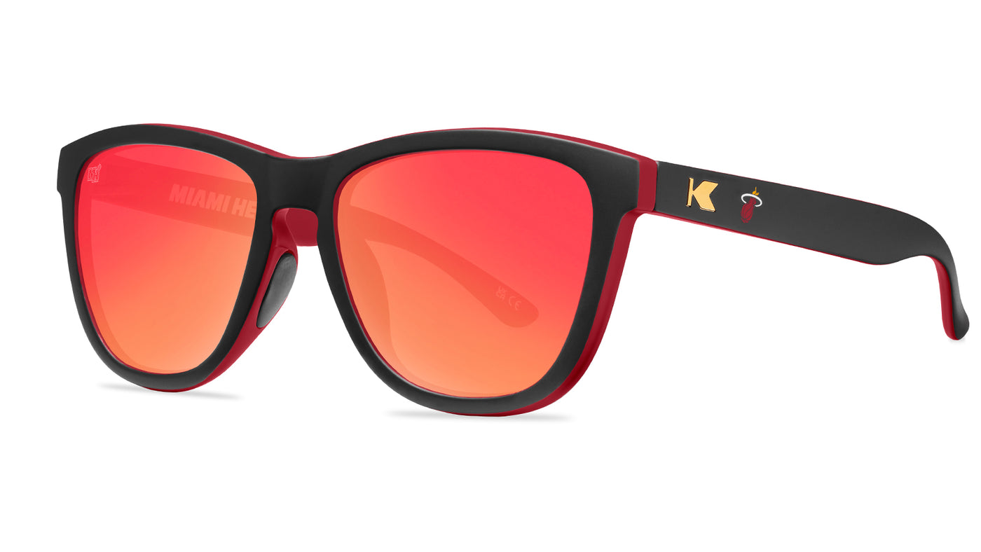 Knockaround and Miami Heat Sunglasses, Threequarter