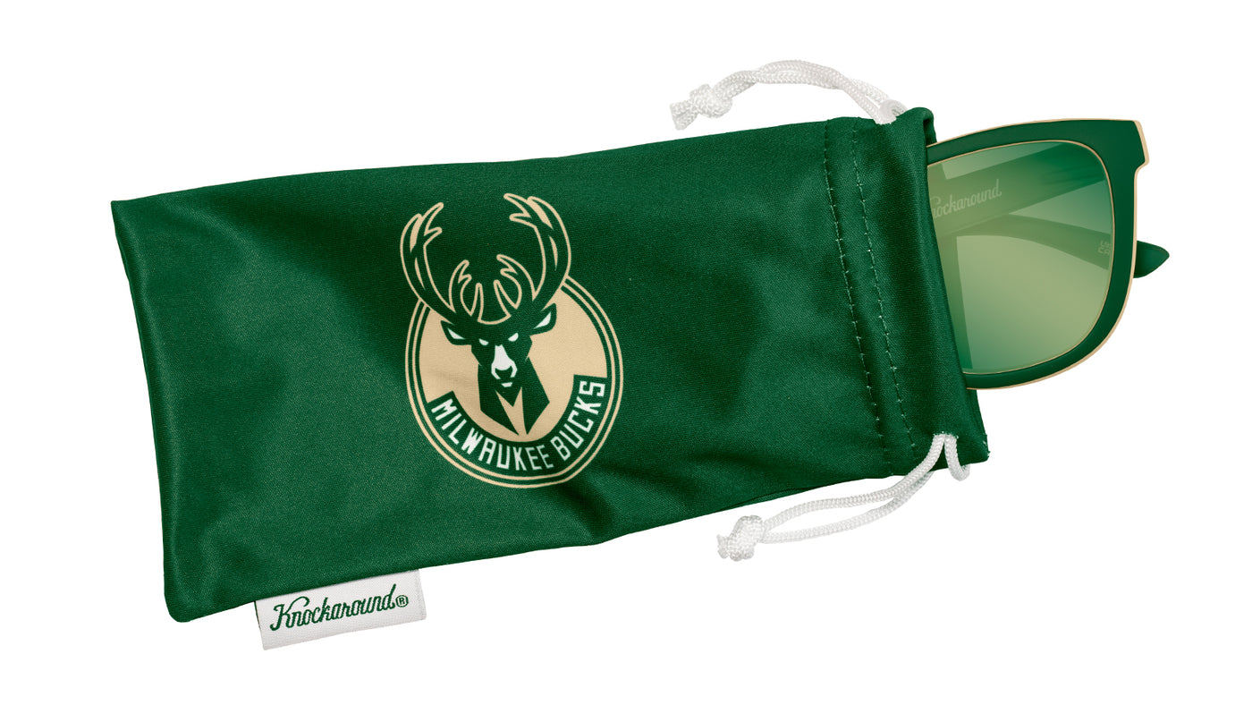 Knockaround and Milwaukee Bucks Sunglasses, Pouch