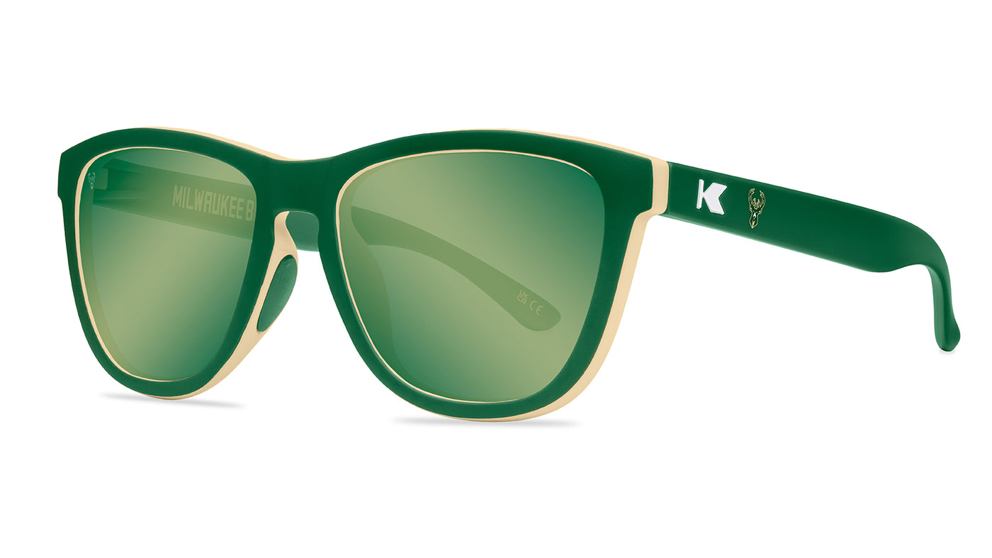 Knockaround and Milwaukee Bucks Sunglasses, Threequarter