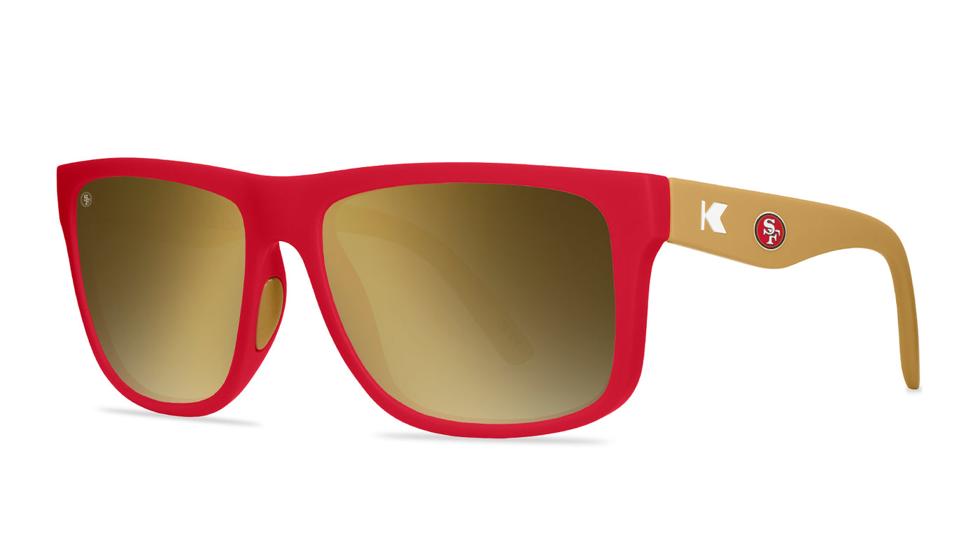 Knockaround and San Francisco 49ers Torrey Pines Sport Sunglasses, Threequarter
