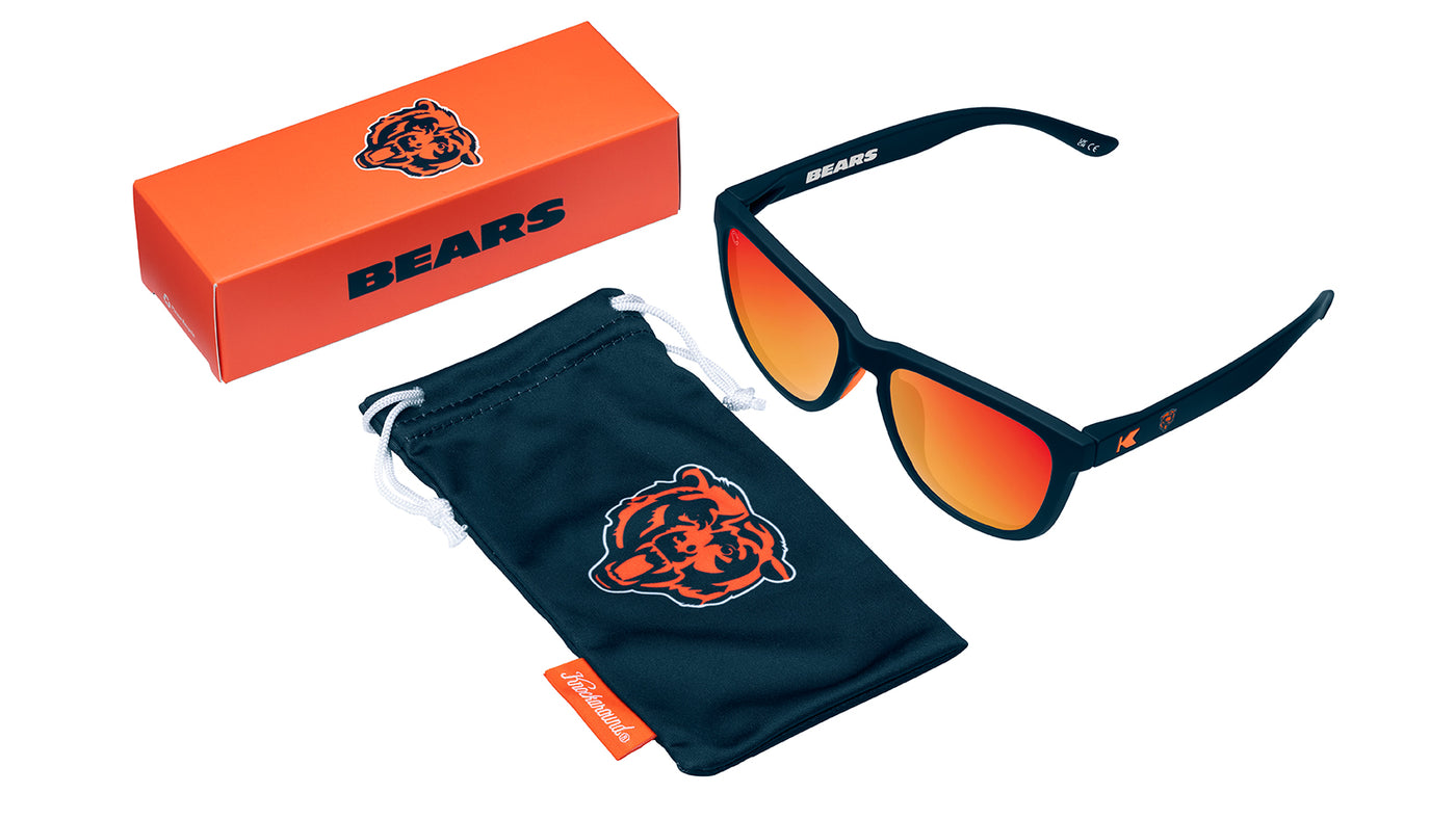 Knockaround and Chicago Bears Premiums Sport Sunglasses, Pouch