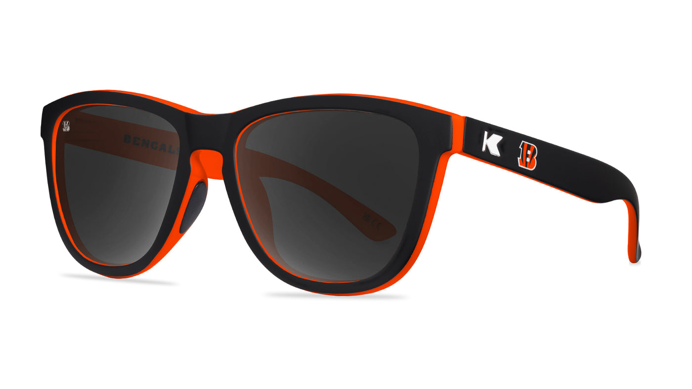 Knockaround and Cincinnati Bengals Premiums Sport Sunglasses ,  Threequarter