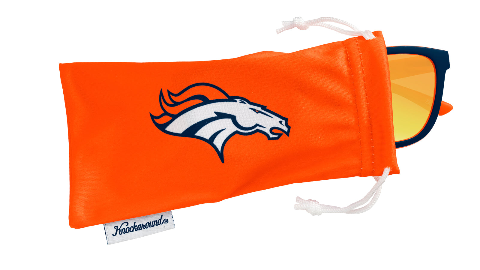 Knockaround and Denver Broncos Premiums Sport Sunglasses,  Pouch