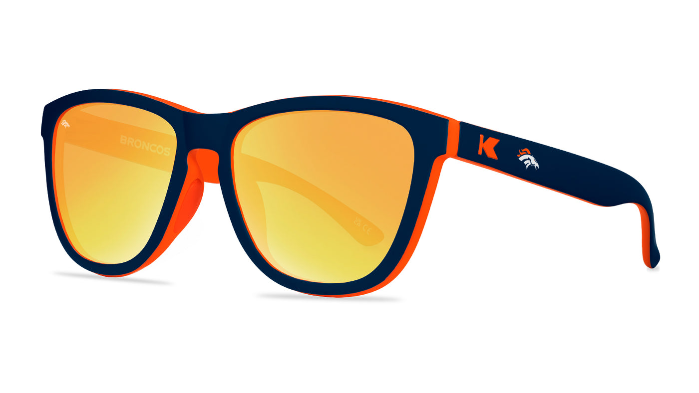 Knockaround and Denver Broncos Premiums Sport Sunglasses,  Threequarter