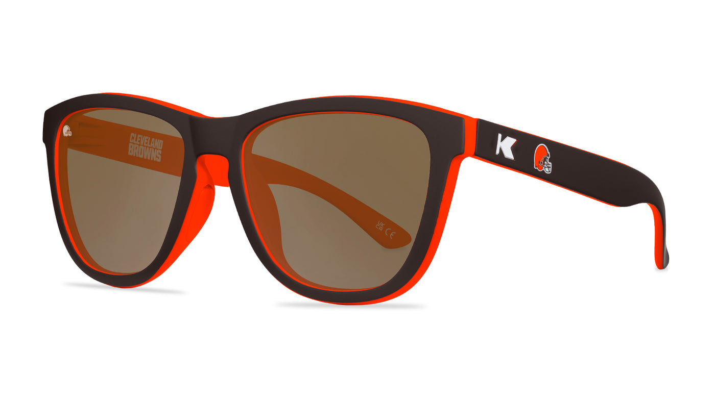 Knockaround and  Cleveland Browns Premiums Sport Sunglasses, Threequarter