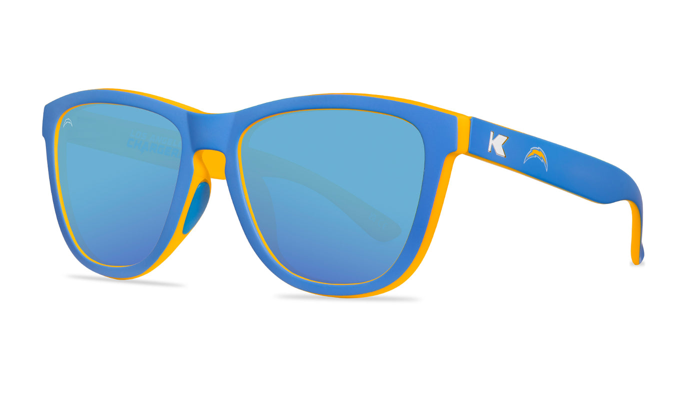 Kmockaround and Los Angeles Chargers Premiums Sport Sunglasses,  Threequarter