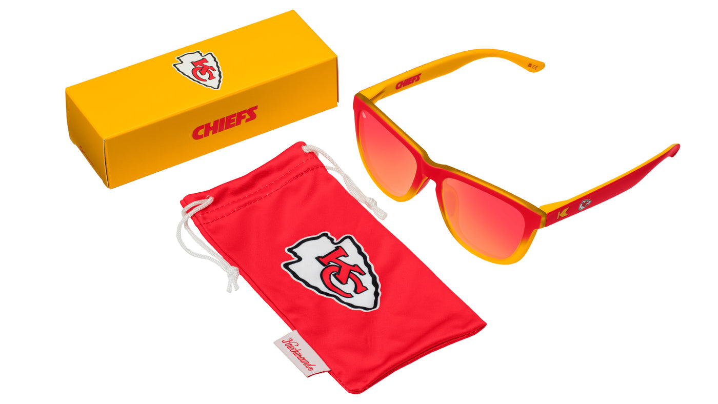 Knockaound and Kansas City Chiefs Premiums Sport Sunglasses,  Set