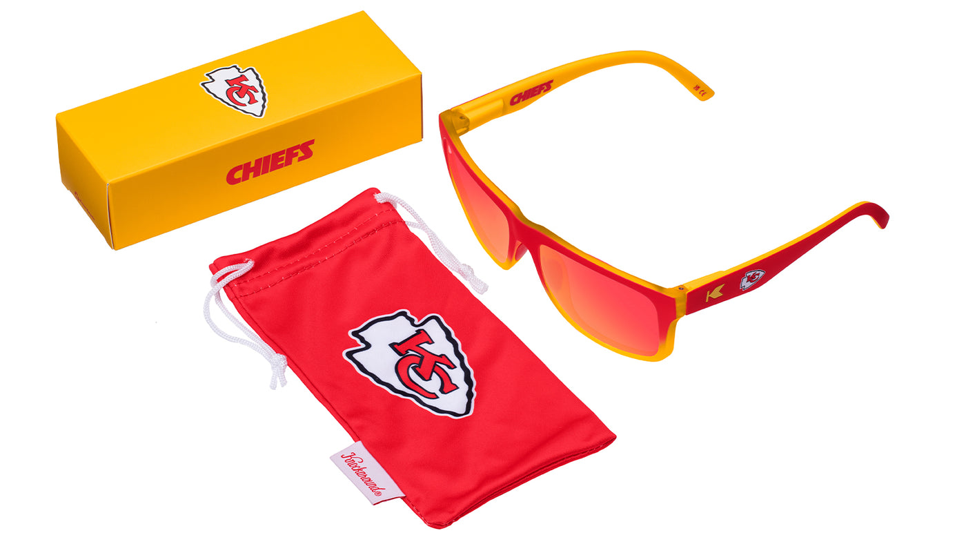 Knockaround and Kansas City Chiefs Torrey Pines Sport Sunglasses,  Set