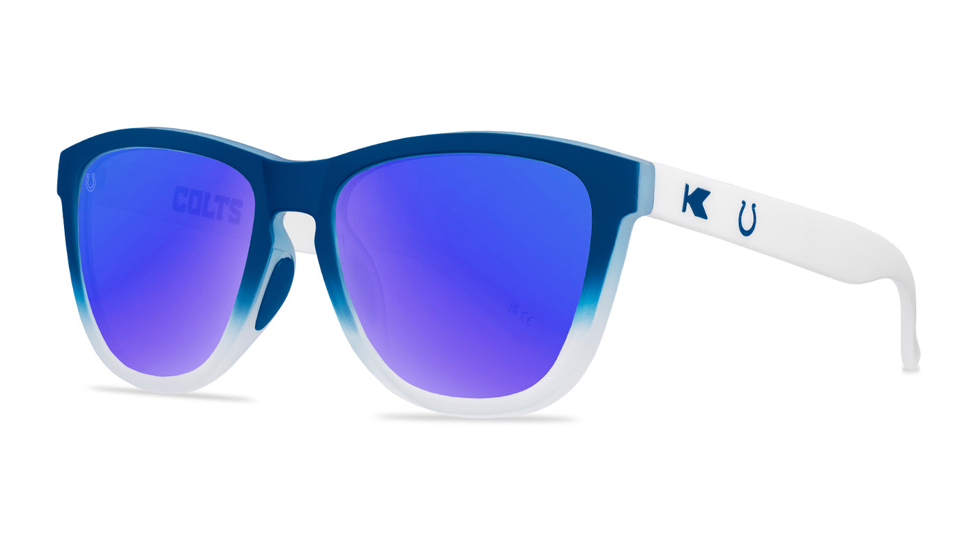 Knockaround and Indianapolis Colts Premiums Sport Sunglasses,  Threequarter