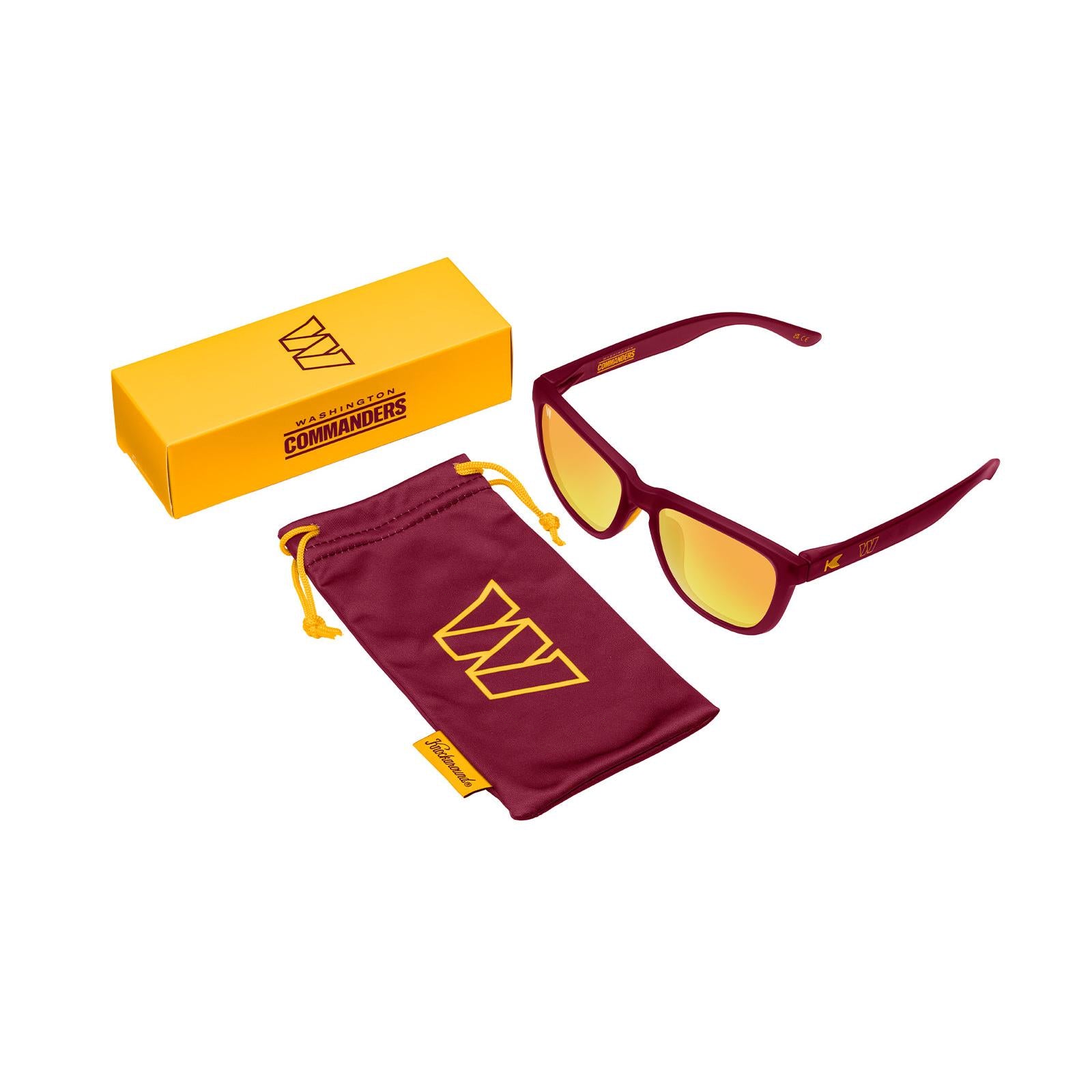 ジャンク品Waterstone Meaden ターゲットマーク セミアコMod Washington Commanders Sunglasses - Knockaround.com