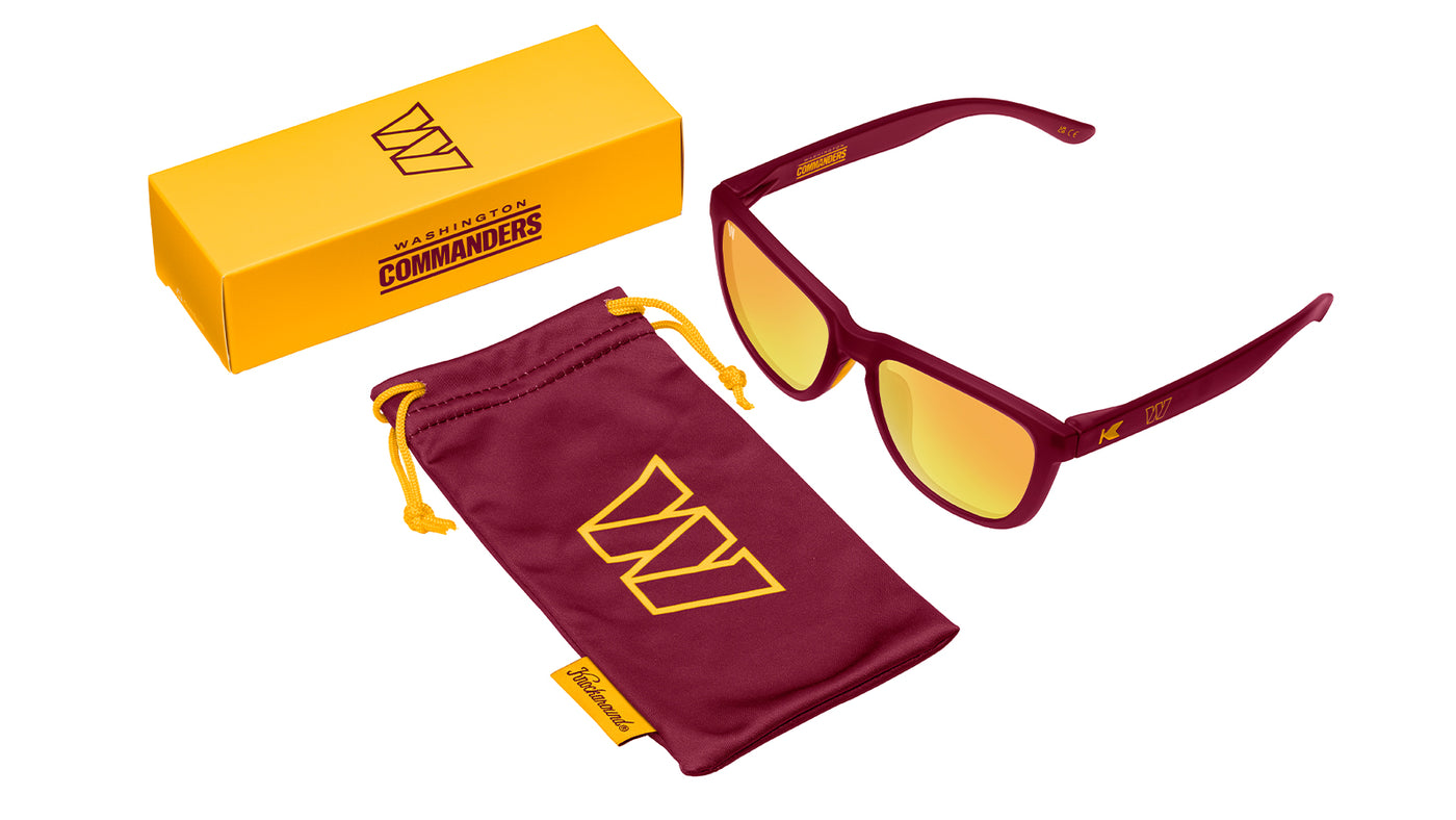Knockaround and Washington Commanders Premiums Sport Sunglasses, Set