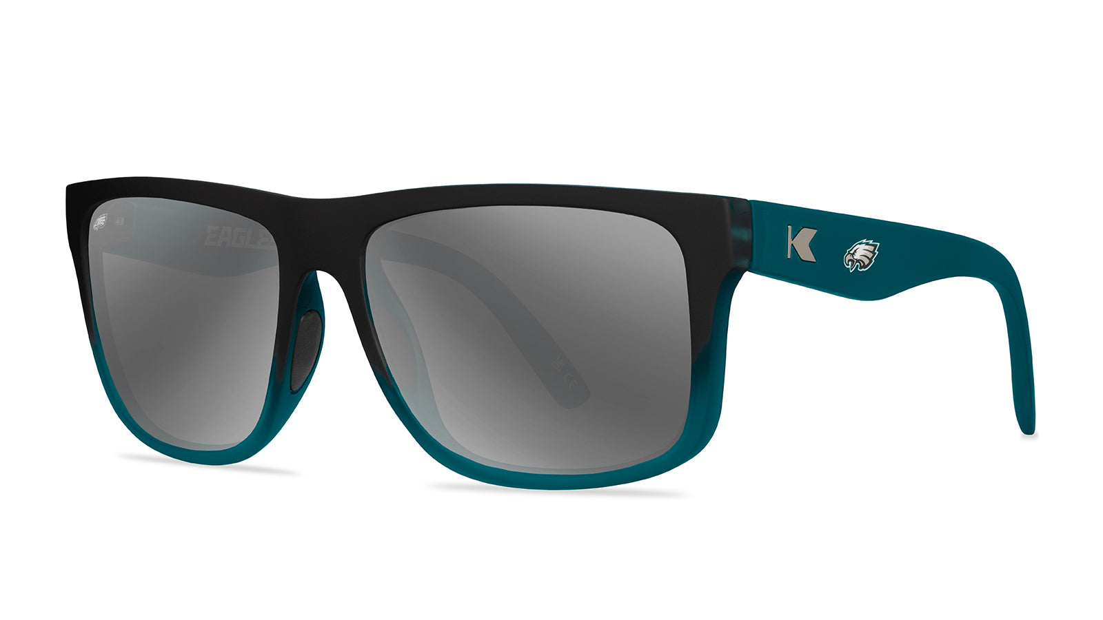 Knockaround and Philadelphia Eagles Torrey PinesSport Sunglasses, Threequarter