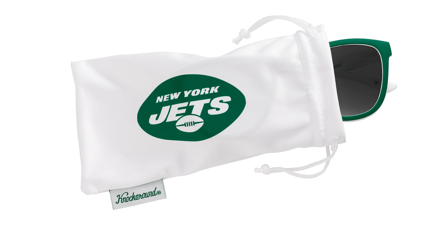 Knockaround and New York Jets Premiums  Sport Sunglasses, Pouch