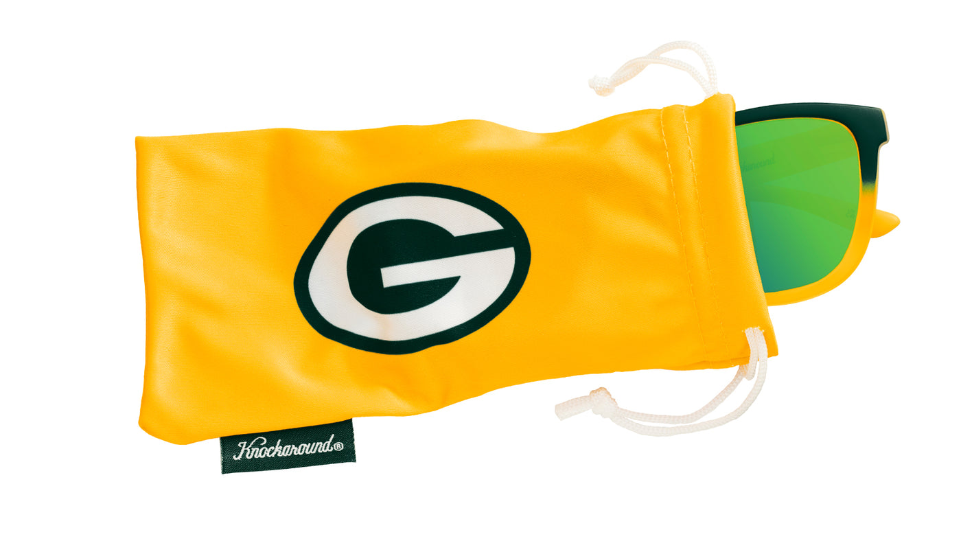 Knockaround and Green Bay Packers Premiums Sport Sunglasses,  Pouch