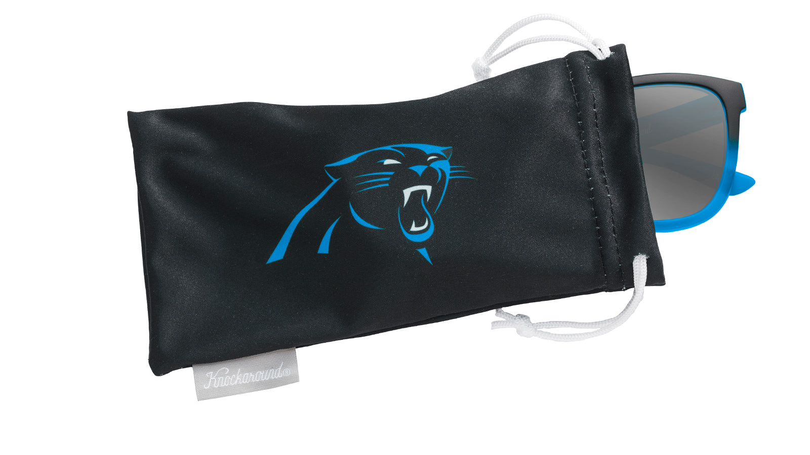 Knockaround and Carolina Panthers Premiums Sport Sunglasses, Pouch