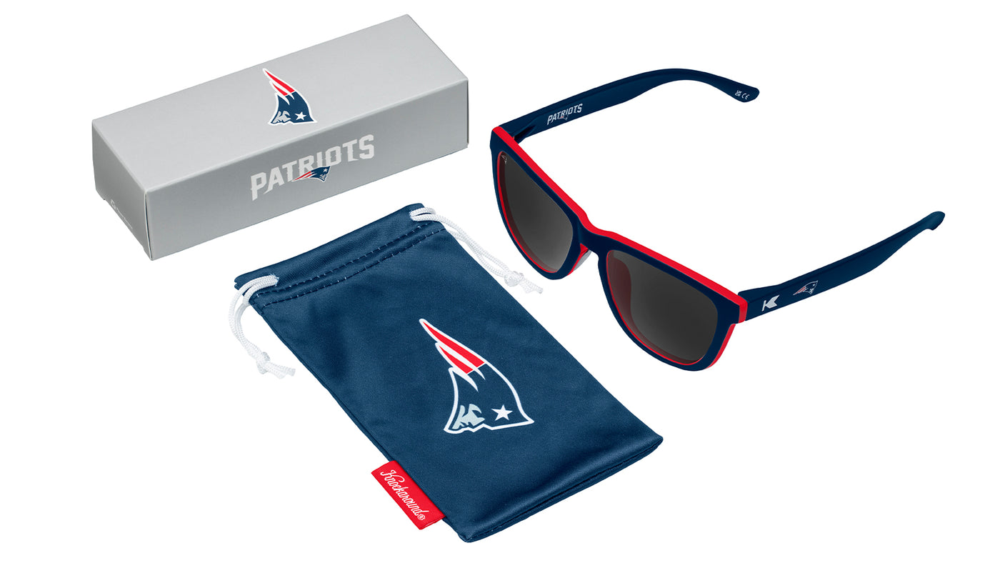 Knockaround and New England Patriots Premiums Sport Sunglasses,  Set