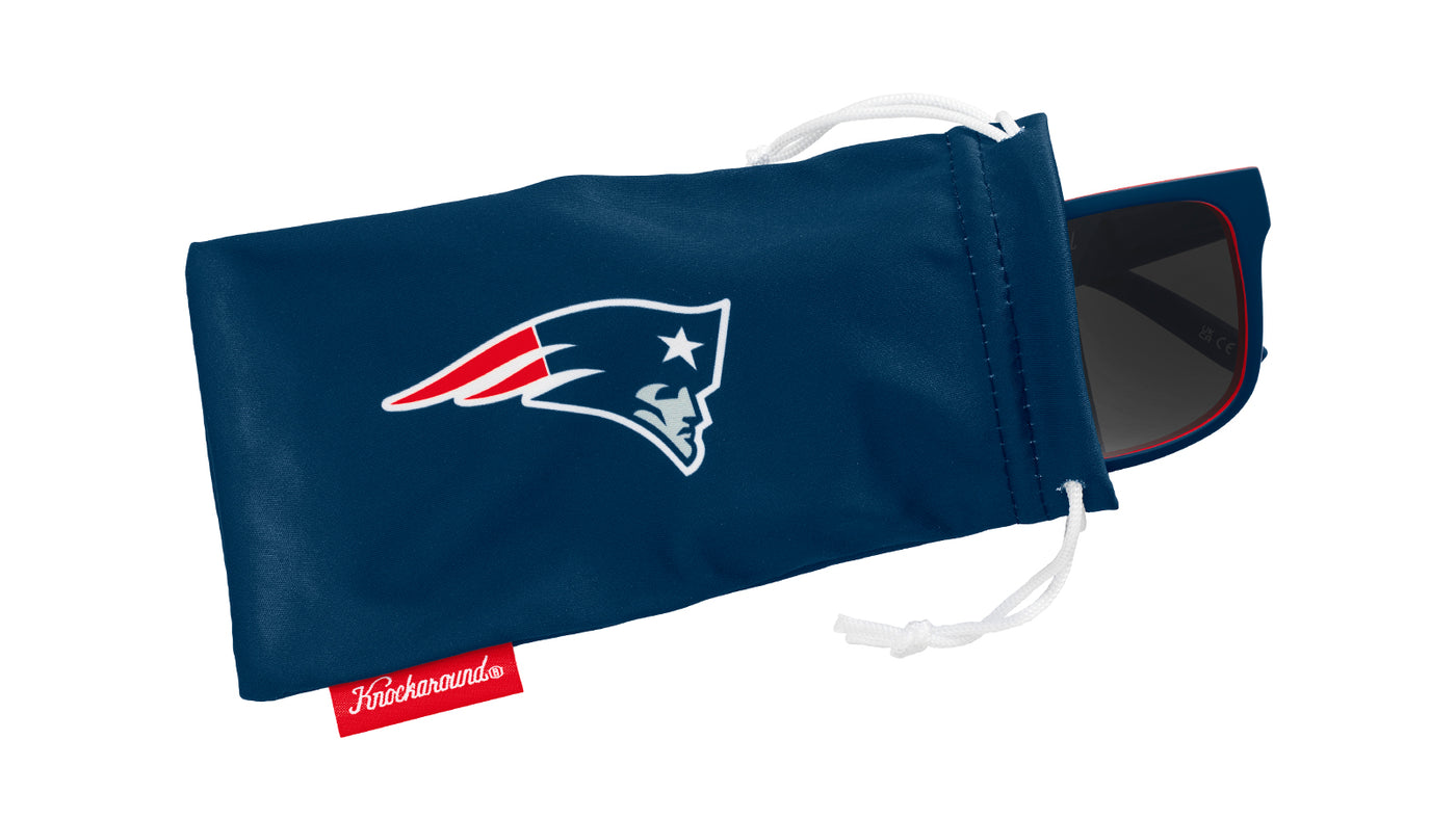 Knockaround and New England Patriots Torrey Pines Sport Sunglasses,  Pouch