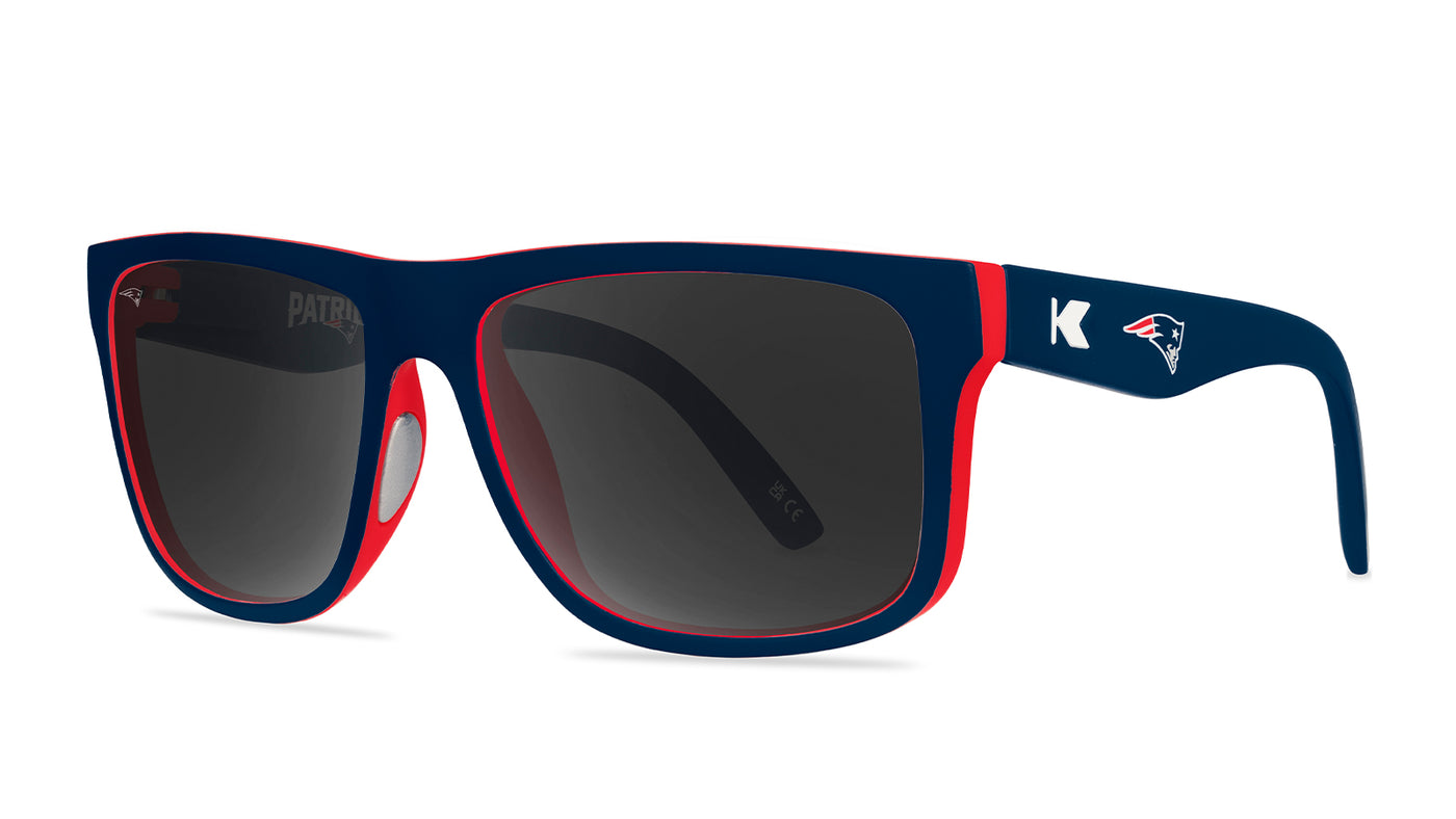 Knockaround and New England Patriots Torrey Pines Sport Sunglasses,  Threequarter