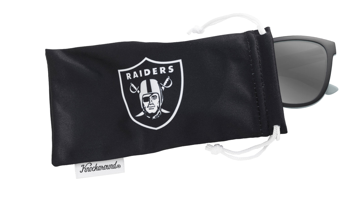 Knockaround and Las Vegas Raiders Premiums Sport Sunglasses,  Pouch