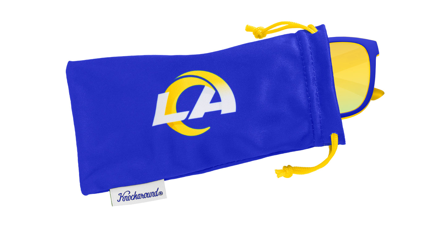 Knockaround and Los Angeles Rams Premiums Sport Sunglasses,  Pouch