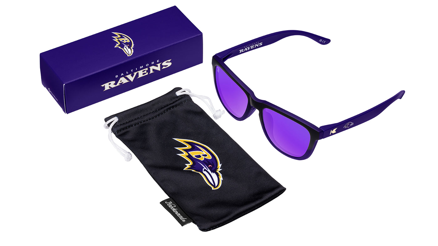 Knockaround and Baltimore Ravens Premiums Sport Sunglasses, Set