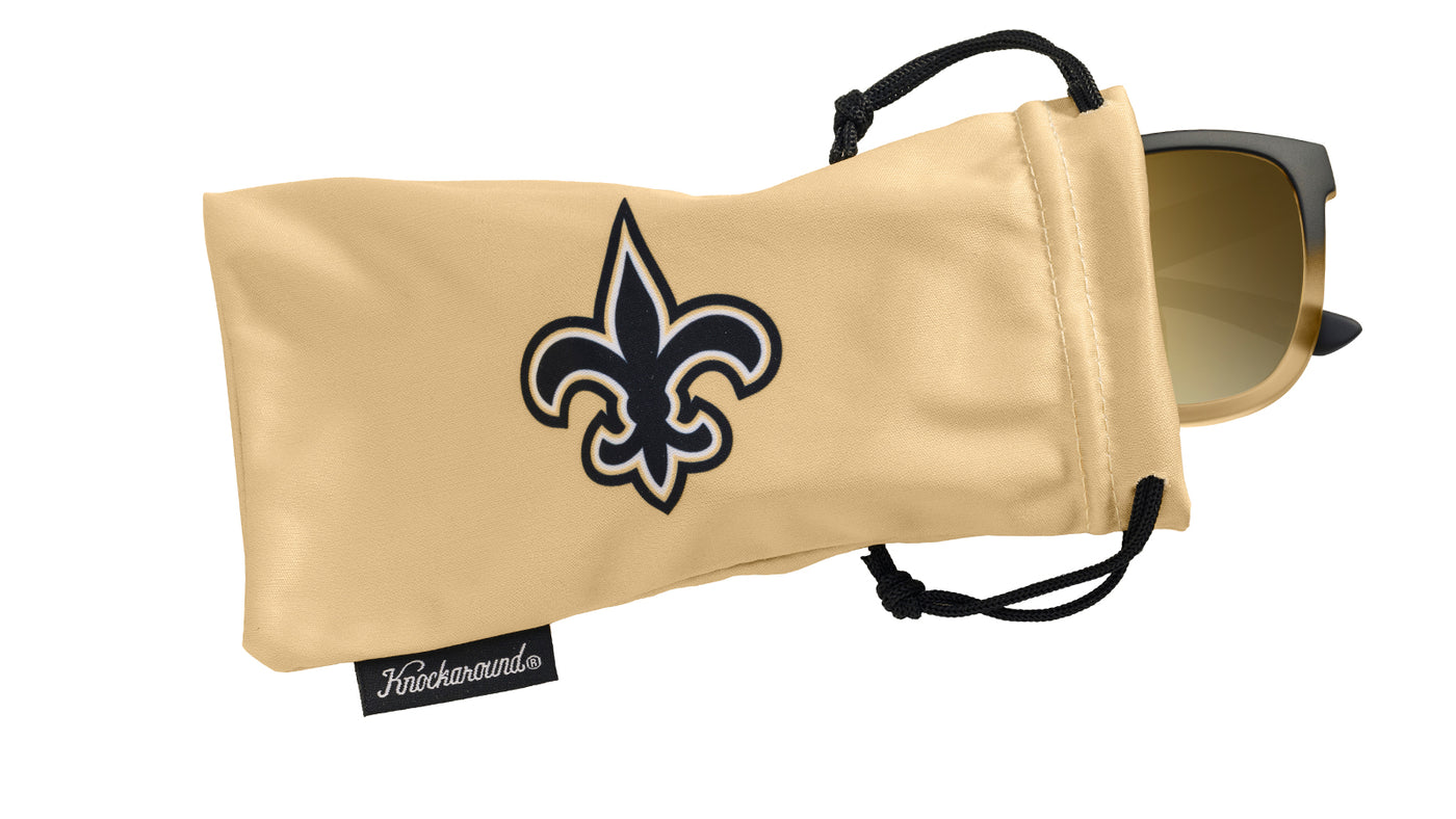 Knockaround and New Orleans Saints Premiums Sport Sunglasses,  Pouch