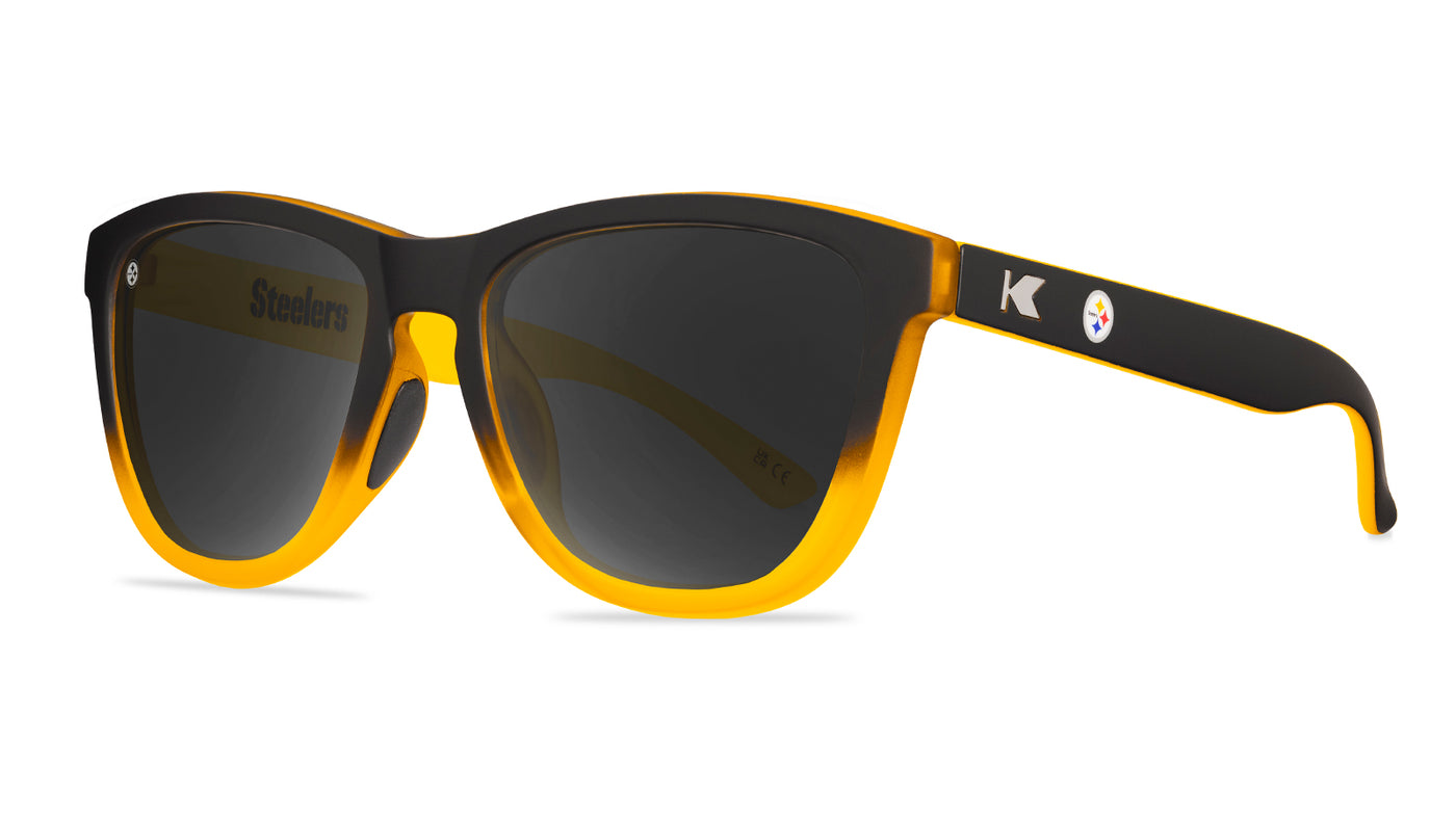 Knockaround and PPittsburgh Steelers Premiums Sport Sunglasses, Threequarter